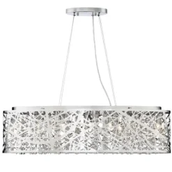 Best Deal Patriot Lighting® Elegant Home Braylen Chrome 7 Light Island Light