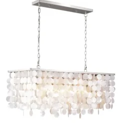 Best Deal Patriot Lighting® Elsa Satin Nickel 5 Light Chandelier