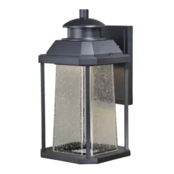 Best Deal Patriot Lighting® Eliza Textured Black Led Outdoor Wall Light