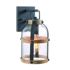 Best Deal Patriot Lighting® Wade Black Outdoor Wall Light