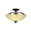 Best Deal Patriot Lighting® Emily Aged Bronze 2-Light Semi-Flush Mount Ceiling Light