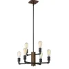 Best Deal Patriot Lighting Elegant Home Patriot Lighting® Elegant Home Steele Replica Wood With Antique Black 6-Light Chandelier