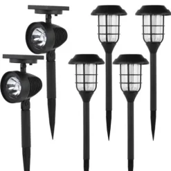 Best Deal Patriot Lighting® Solar Integrated Led Owasa Landscape Light Set – 6 Pack
