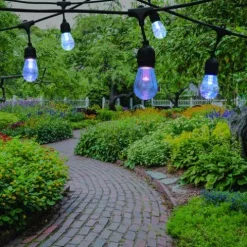 Best Deal Patriot Lighting® 36′ Plug-In 18-Light Integrated Led Color-Changing String Light