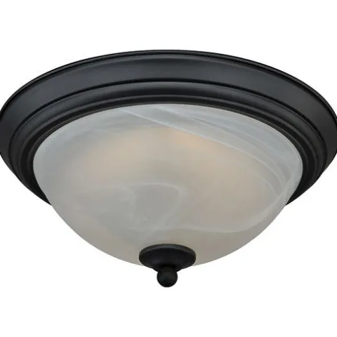 Best Deal Patriot Lighting® Payton Oil-Rubbed Bronze Integrated Led Flush Mount Ceiling Light