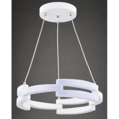 Best Deal Patriot Lighting® Zane White Integrated Led Pendant