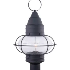 Best Deal Patriot Lighting® Chatham Textured Black Outdoor Post Light