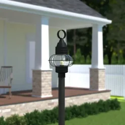Best Deal Patriot Lighting® Chatham Textured Black Outdoor Post Light