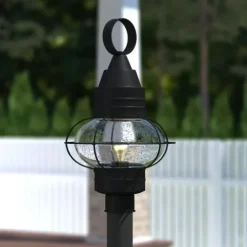 Best Deal Patriot Lighting® Chatham Textured Black Outdoor Post Light