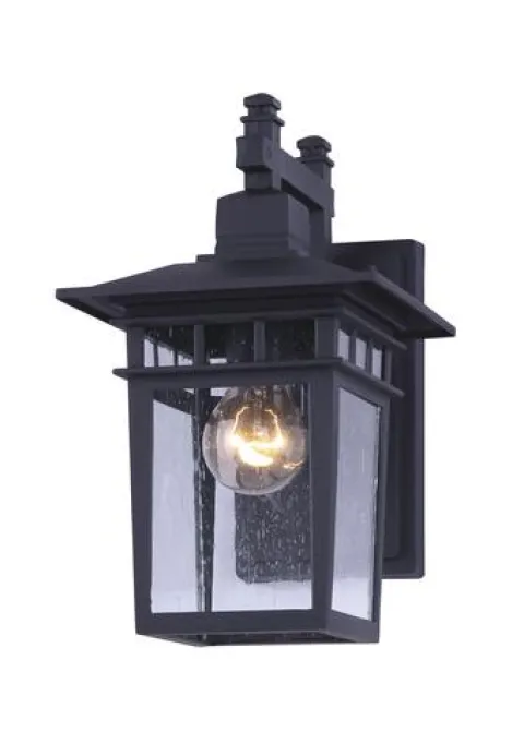 Best Deal Patriot Lighting® Michee Black Outdoor Wall Light