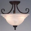 Best Deal Patriot Lighting® Babylon Oil-Burnished Bronze 3-Light Semi-Flush Mount Ceiling Light