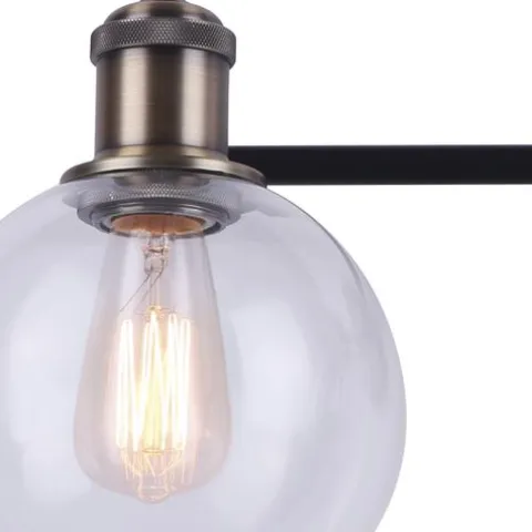Best Deal Patriot Lighting® Karris Matte Black & Gold 3-Light Vanity Light