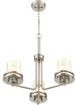 Best Deal Patriot Lighting® Joska 3-Light Brushed Nickel Chandelier