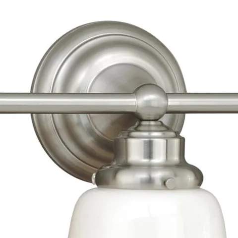 Best Deal Patriot Lighting® Huntley Satin Nickel 3 Light Vanity Light