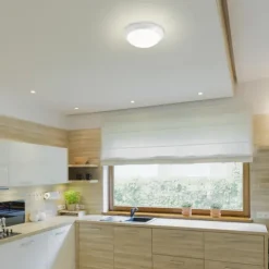 Best Deal Patriot Lighting® Livia White 1-Light Flush Mount Ceiling Light 6 Pack