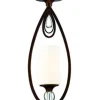 Best Deal Patriot Lighting Elegant Home Patriot Lighting® Elegant Home Daphne 1-Light Weathered Bronze Mini Pendant Light