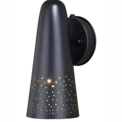Best Deal Patriot Lighting® Amara Textured Black Outdoor Wall Light
