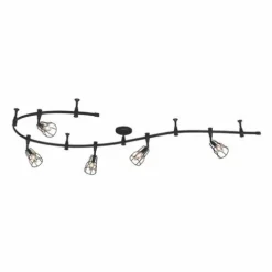 Best Deal Patriot Lighting® Alexio Black 5-Light Flexible Track Light