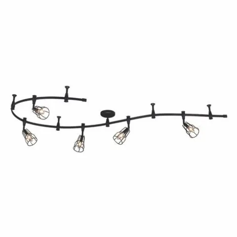 Best Deal Patriot Lighting® Alexio Black 5-Light Flexible Track Light