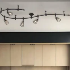 Best Deal Patriot Lighting® Alexio Black 5-Light Flexible Track Light