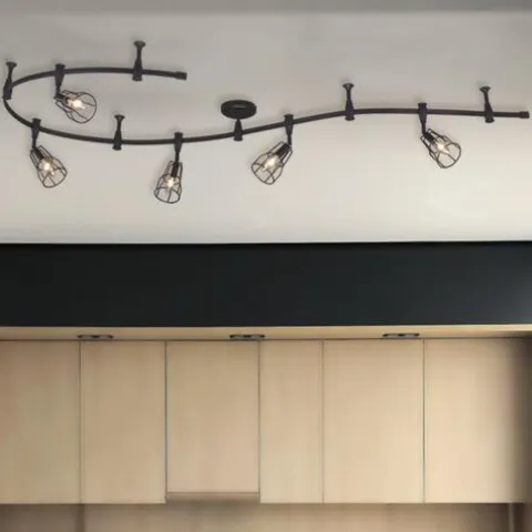 Best Deal Patriot Lighting® Alexio Black 5-Light Flexible Track Light