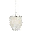 Best Pirce Patriot Lighting® Elsa Capiz Shell Satin Nickel Pendant