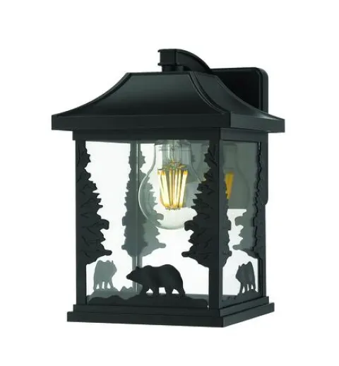 Best Pirce Patriot Lighting® Bear Black Outdoor Wall Light