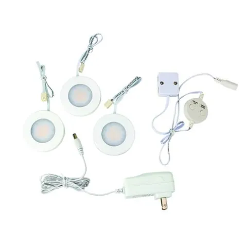 Best Pirce Patriot Lighting® Integrated Led White Plug-In Under Cabinet Puck Light – 3 Pack