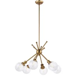 Best Pirce Patriot Lighting® Atom Golden 6-Light Chandelier
