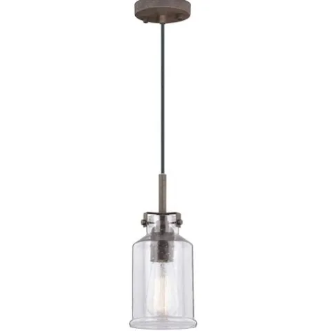 Best Pirce Patriot Lighting® Milone Rustic Bronze Mini Pendant