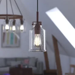 Best Pirce Patriot Lighting® Milone Rustic Bronze Mini Pendant