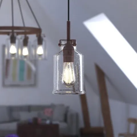 Best Pirce Patriot Lighting® Milone Rustic Bronze Mini Pendant
