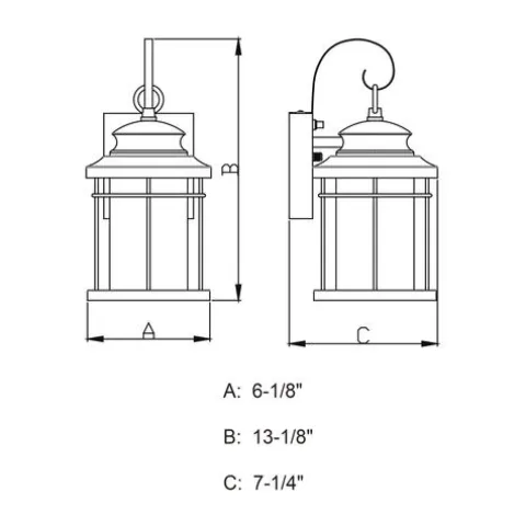 Best Pirce Patriot Lighting® Melbourne Oil-Rubbed Bronze Led Outdoor Wall Light