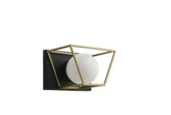 Best Pirce Patriot Lighting® Neema Black And Gold 1-Light Indoor Wall Light