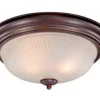 Best Pirce Patriot Lighting® Galaxy Weathered Patina 2-Light Flush Mount Ceiling Light