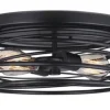 Best Pirce Patriot Lighting® Ryland Matte Black 2-Light Flush Mount Ceiling Light