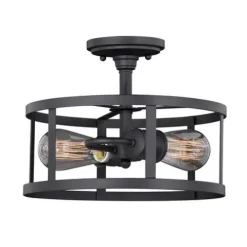 Best Pirce Patriot Lighting® Akron Oil Rubbed Bronze Semi-Flush Mount Ceiling Light