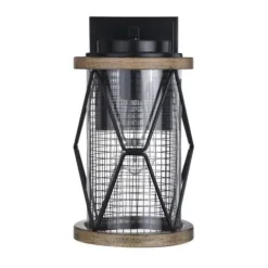 Best Pirce Patriot Lighting® Elegant Home Bodhi Black & Replica Wood Outdoor Wall Light