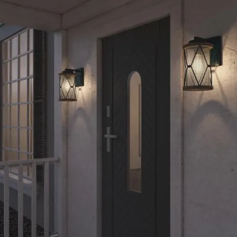 Best Pirce Patriot Lighting® Elegant Home Bodhi Black & Replica Wood Outdoor Wall Light