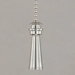Best Pirce Patriot Lighting® Satin Nickel Lighthouse Pull Chain
