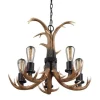 Best Pirce Patriot Lighting® Norwood 5-Light Black Walnut Chandelier