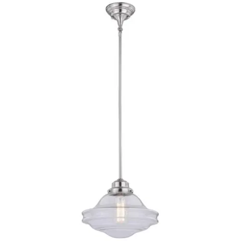 Best Pirce Patriot Lighting® Huntley Satin Nickel 1 Light Pendant