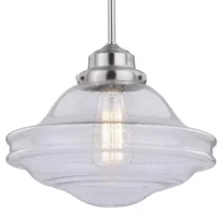 Best Pirce Patriot Lighting® Huntley Satin Nickel 1 Light Pendant
