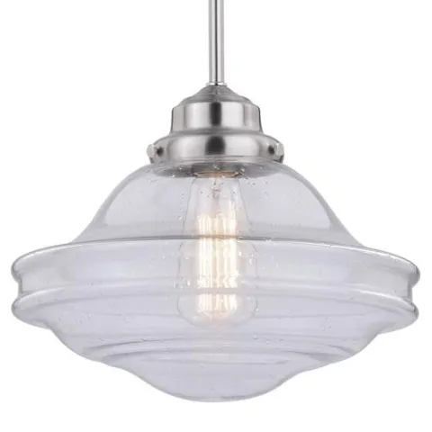 Best Pirce Patriot Lighting® Huntley Satin Nickel 1 Light Pendant
