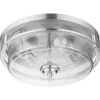 Best Pirce Patriot Lighting® Joska Brushed Nickel 2-Light Flush Mount Ceiling Light
