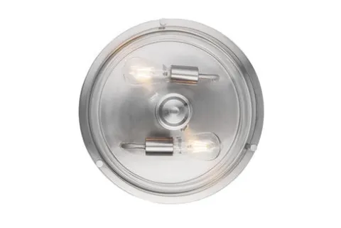 Best Pirce Patriot Lighting® Joska Brushed Nickel 2-Light Flush Mount Ceiling Light