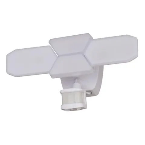 Best Pirce Patriot Lighting® Dualux White Led 4-Head Motion Sensor Outdoor Security Flood Light