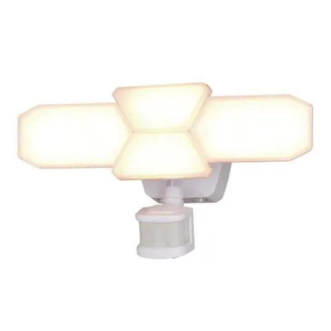 Best Pirce Patriot Lighting® Dualux White Led 4-Head Motion Sensor Outdoor Security Flood Light