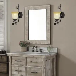 Best Pirce Patriot Lighting® Pines Black Walnut 1-Light Vanity Light