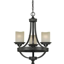 Best Pirce Patriot Lighting® Lancaster 3-Light Black Walnut Chandelier